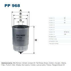 FILTR PALIWA FILTRON PP 968