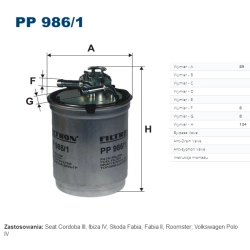 FILTR PALIWA FILTRON PP 986/1