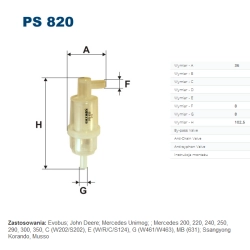 FILTR PALIWA FILTRON PS 820