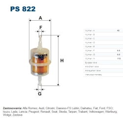 FILTR PALIWA FILTRON PS 822