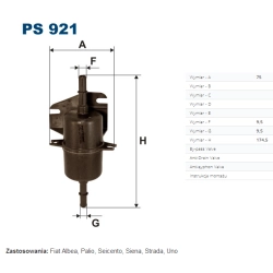 FILTR PALIWA FILTRON PS 921