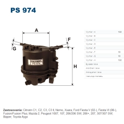 FILTR PALIWA FILTRON PS 974