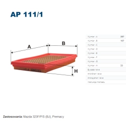 FILTR POWIETRZA FILTRON AP 111/1