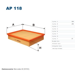 FILTR POWIETRZA FILTRON AP 118