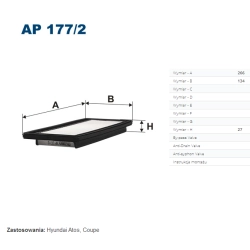 FILTR POWIETRZA FILTRON AP 177/2