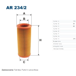 FILTR POWIETRZA FILTRON AR 234/2