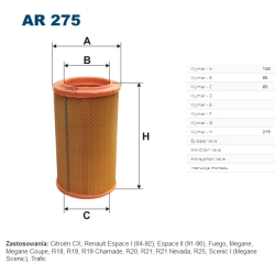 FILTR POWIETRZA FILTRON AR 275