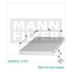 FILTR KABINOWY MANN FILTER CU 3037
