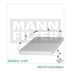 FILTR KABINOWY MANN FILTER CUK 2137