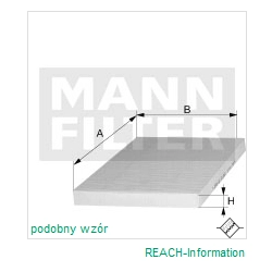 FILTR KABINOWY MANN FILTER CUK 3054