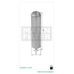 FILTR PALIWA MANN FILTER WK 5001