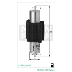 FILTR PALIWA MANN FILTER WK 6003