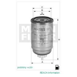 FILTR PALIWA MANN FILTER WK 718/2