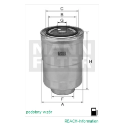 FILTR PALIWA MANN FILTER WK 828