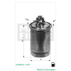 FILTR PALIWA MANN FILTER WK 842/21
