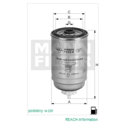FILTR PALIWA MANN FILTER WK 842/11