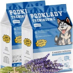 PODKŁADY CHŁONNE PREMIUM HIGIENICZNE MATY ZAPACHOWE DLA PSA 60x60 100 SZT