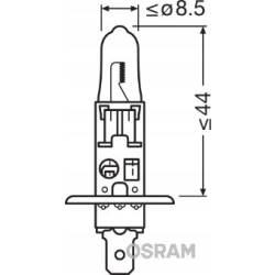 ŻARÓWKA OSRAM H1 NIGHT BREAKER SILVER +100% 12V
