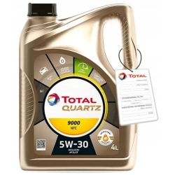 TOTAL QUARTZ 9000 FUTURE NFC 5W30 4L ACEA A5/B5 4L