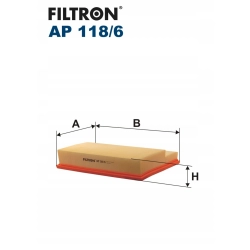 FILTR POWIETRZA FILTRON AP 118/6