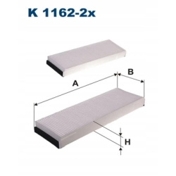 FILTR KABINOWY FILTRON K 1162-2X