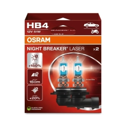 ŻARÓWKI OSRAM NIGHT BREAKER LASER +150 HB4 51W 2 SZTUKI
