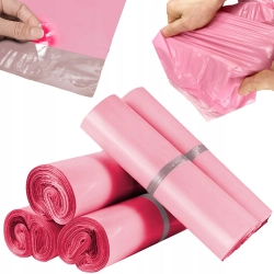 RÓŻOWE MOCNE FOLIOPAKI KURIERSKIE FOLIOPAK KURIERSKI K6 400x500 500 SZTUK