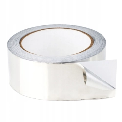 TAŚMA ALUMINIOWA KOMINKOWA OGIOODPORNA ŻAROODPORNA MAX 350°C 48mm x 50m