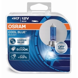 ŻARÓWKI OSRAM H7 COOL BLUE HYPER BOOST 12V 80W DUO
