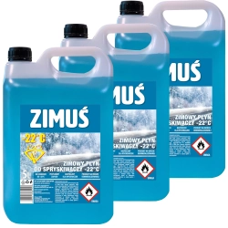 PŁYN ZIMOWY DO SPRYSKIWACZY ZIMUŚ -22°C BARDZO SKUTECZNY (3x5L) 15L