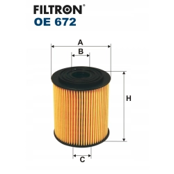 FILTR OLEJU FILTRON OE 672