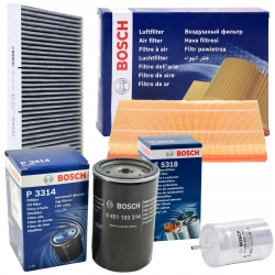BOSCH ZESTAW FILTRÓW AUDI A3 1.6 1.8 1.8T