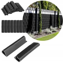 KLIPSY DO TAŚMY OGRODZENIOWEJ THEFENCE 4,75CM ANTRACYT 20 SZT.