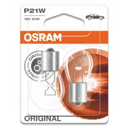 ŻARÓWKI OSRAM P21W ORIGINAL 12V 21W 2SZT BA15S