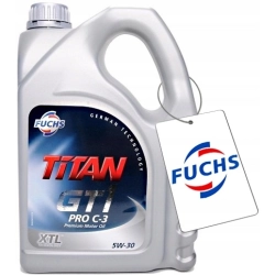OLEJ SILNIKOWY SYNTETYCZNY FUCHS TITAN GT1 PRO C-3 5W-30 5W30 4L