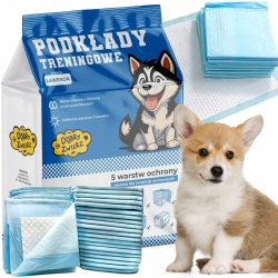 PODKŁADY CHŁONNE PREMIUM HIGIENICZNE MATY ZAPACHOWE DLA PSA 60x60 50 SZT
