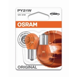 ŻARÓWKI OSRAM PY21W POMARAŃCZOWE 12V 21W 2SZT.