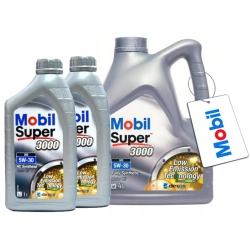 MOBIL SUPER 3000 XE 5W30 6L TDI 4L+1L+1L +GRATIS