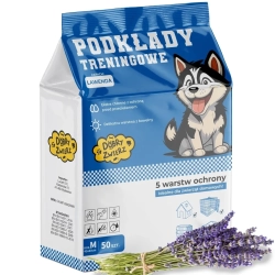 PODKŁADY CHŁONNE PREMIUM HIGIENICZNE MATY ZAPACHOWE DLA PSA 60x60 50 SZT
