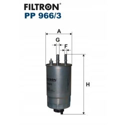 FILTR PALIWA FILTRON PP966/3 FIAT PP 966/3
