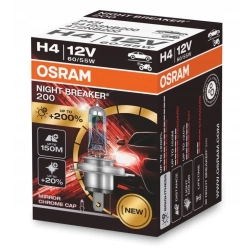 ŻARÓWKA OSRAM H4 NIGHT BREAKER 200 LASER +200% 12V
