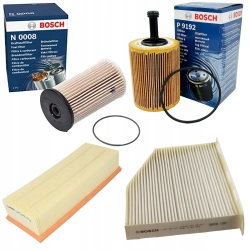 BOSCH ZESTAW FILTRÓW AUDI A3 VW PASSAT 1.9 2.0 T